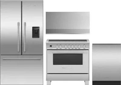 4 Piece Package Includes Refrigerator, Range, Hood And Dishwasher